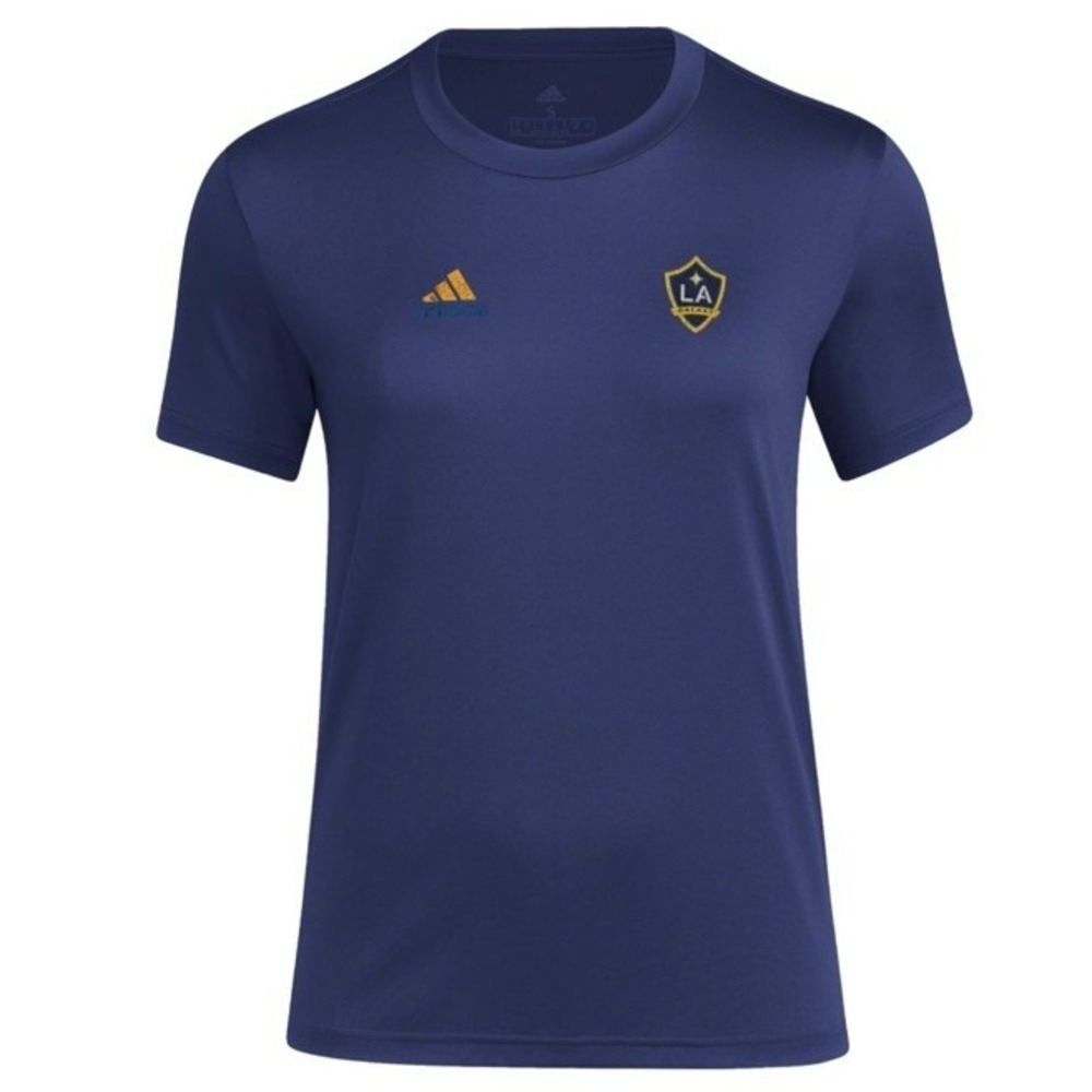 Adidas Women's LA Galaxy MLS Short Sleeve T-Shirt, Team Navy Blue, Large Tall